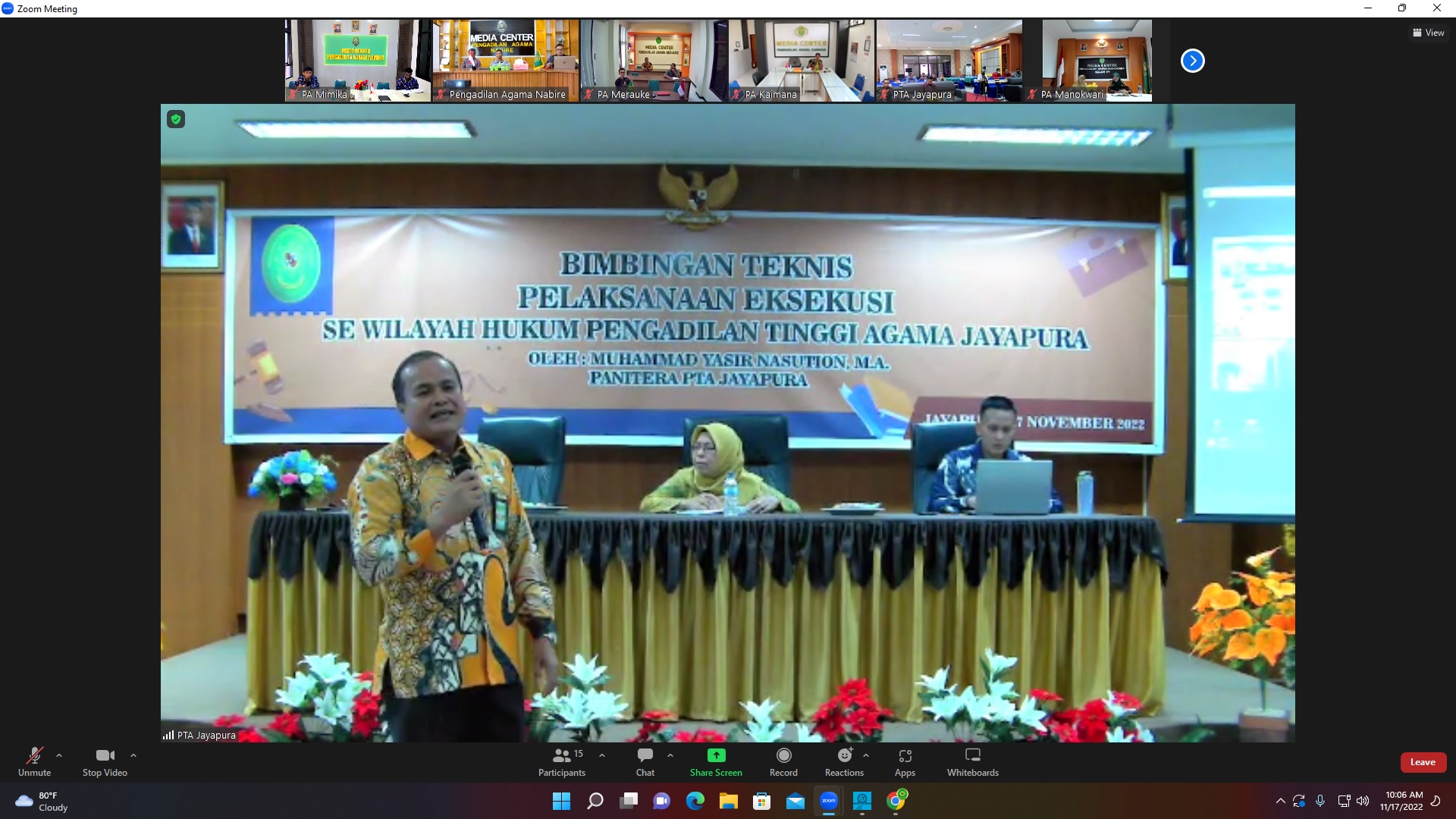 bimtek eksekusi pta nov 4